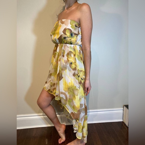 Strapless Floral Dress - Picture 3 of 9